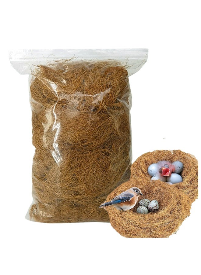 Coconut Fiber for Bird Nest 250G,Canary Nesting Material Coconut Bird Nest Finch Coconut Fiber Loose Bedding Substrate for Laying Eggs,Resting Materials for Birds, Hummingbird Parakeet - Image 1